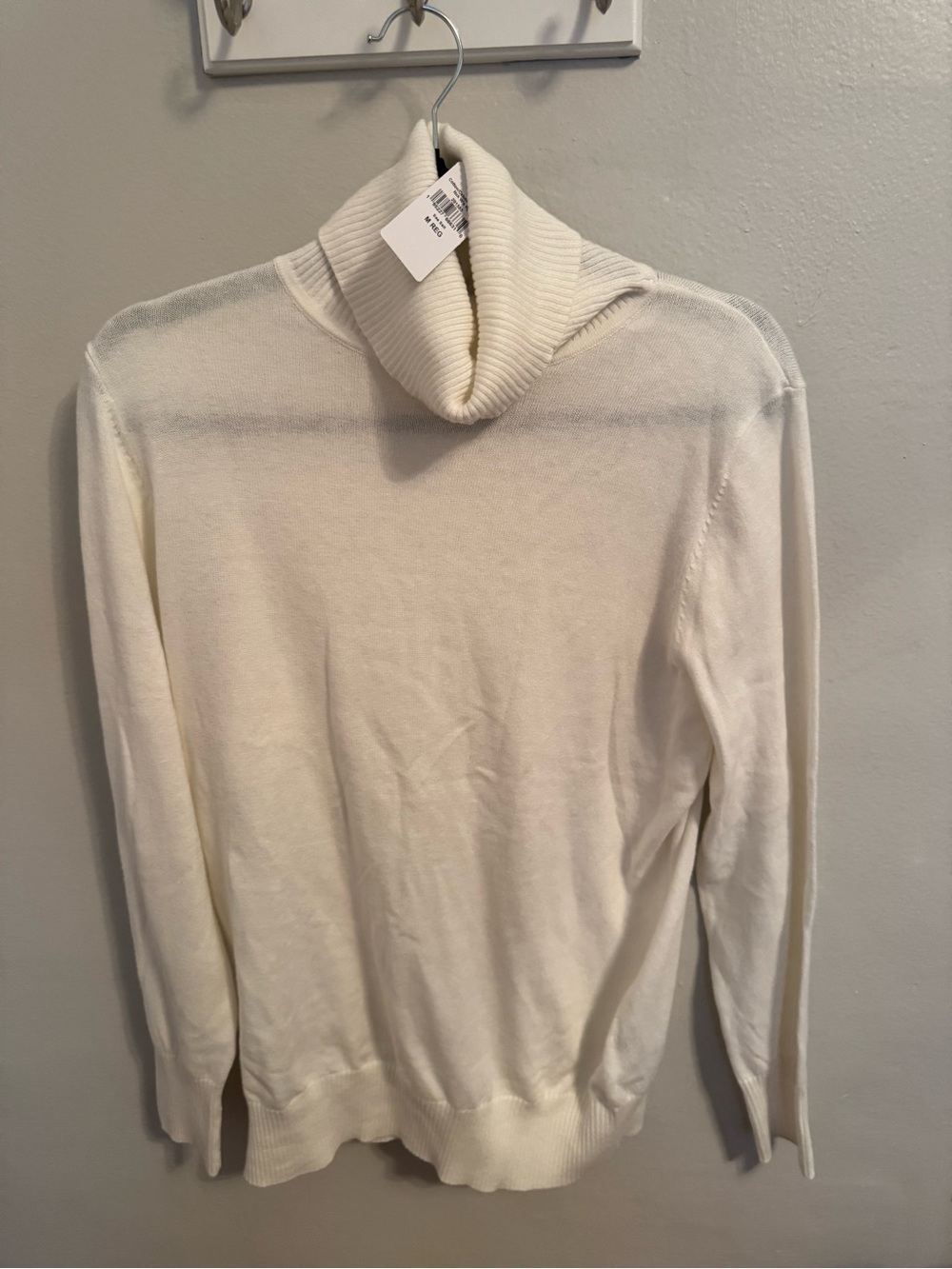 L.L.Bean Women’s Medium Sea Salt Cowl Neck Sweater Ivory Cream NWT